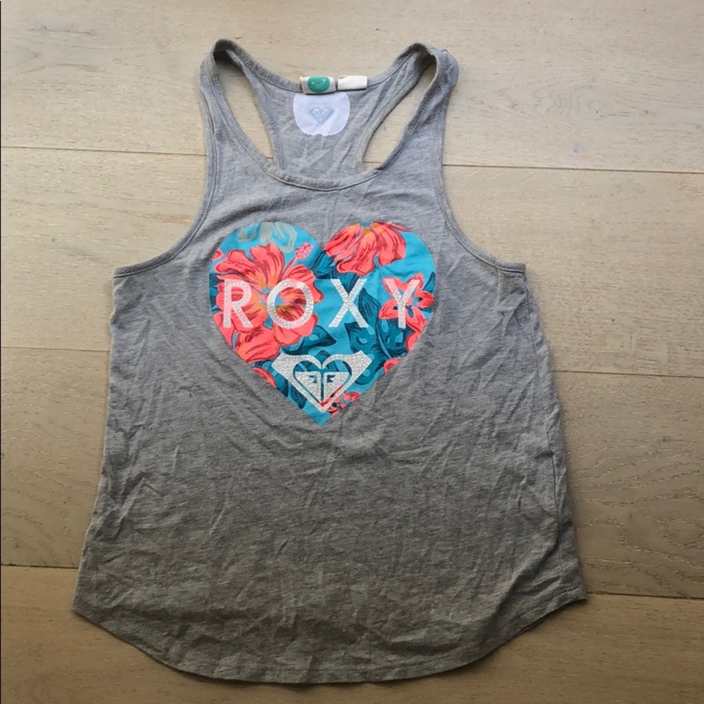 grey, roxy tank top